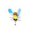 3pcs Cute Yellow Bee Plush Cat Toy Replace The Head Cat Bell Pet Toy