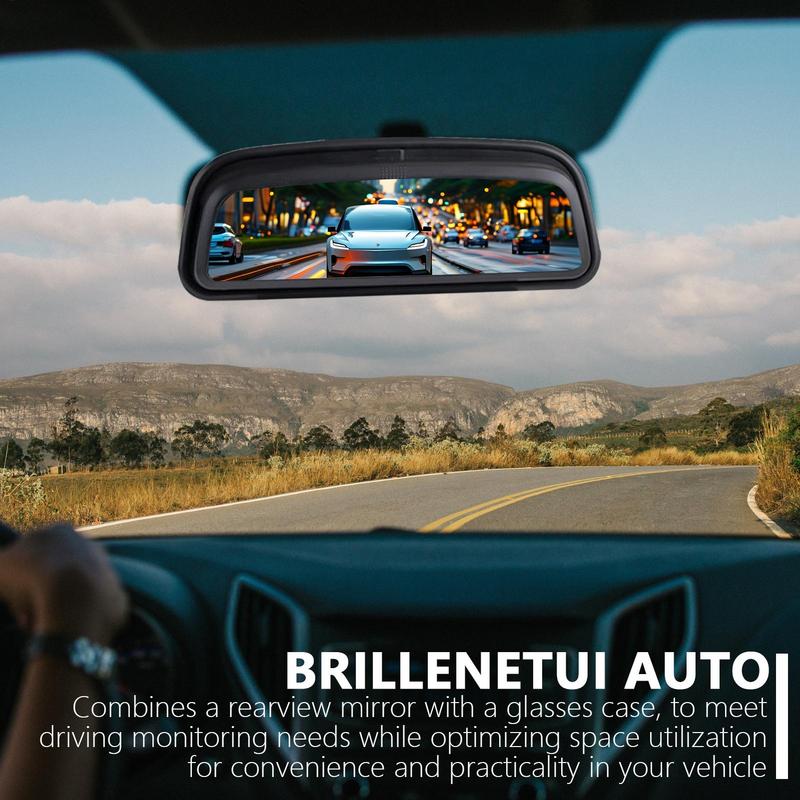 

Wide Angle Rear View Mirror Sunglasses Holder Car Rear View Mirror Improves Driving Safety High-Definition Lens For Commuting China Mainland