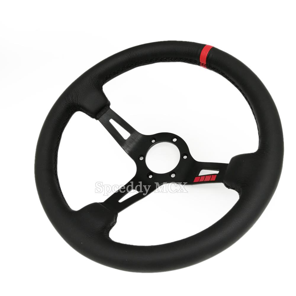 Spceddy MCX Japan Racing Steering wheel Sport 13 Inch 330mm Car Sports Steering Wheel Leather MM20S0312135