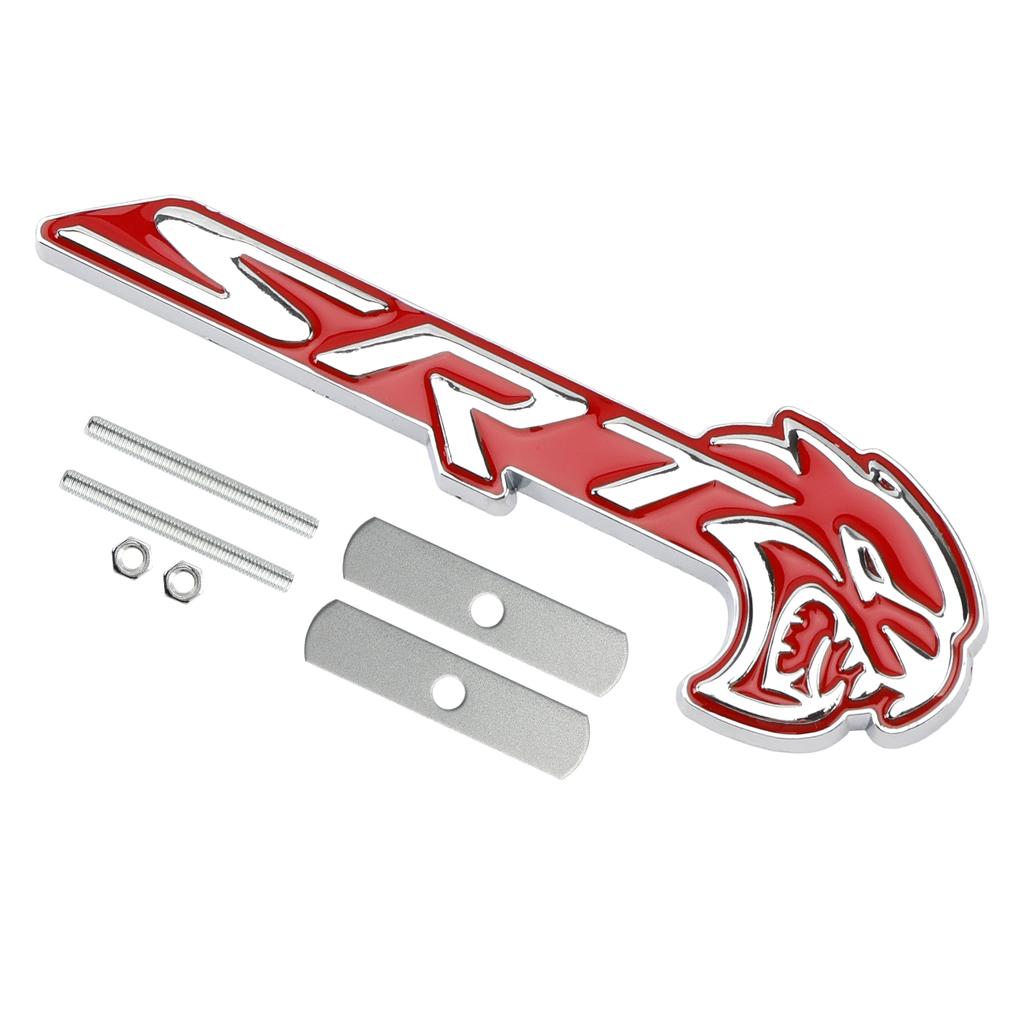 Front Grille SRT Hellcat Emblem Badge for Charger Challenger SRT Chrome
