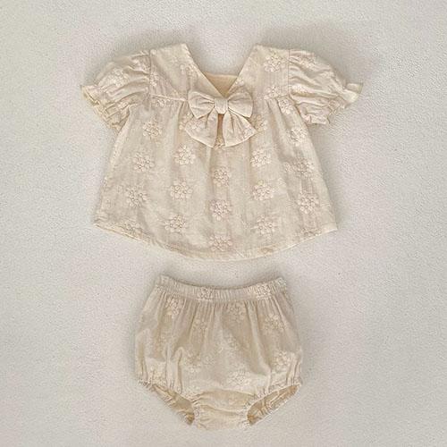 2025 New Summer 0-3Yrs Children Clothes Suit Sleeveless Solid Color Denim Vest+Shorts Newborn Baby Girls Clothing Set