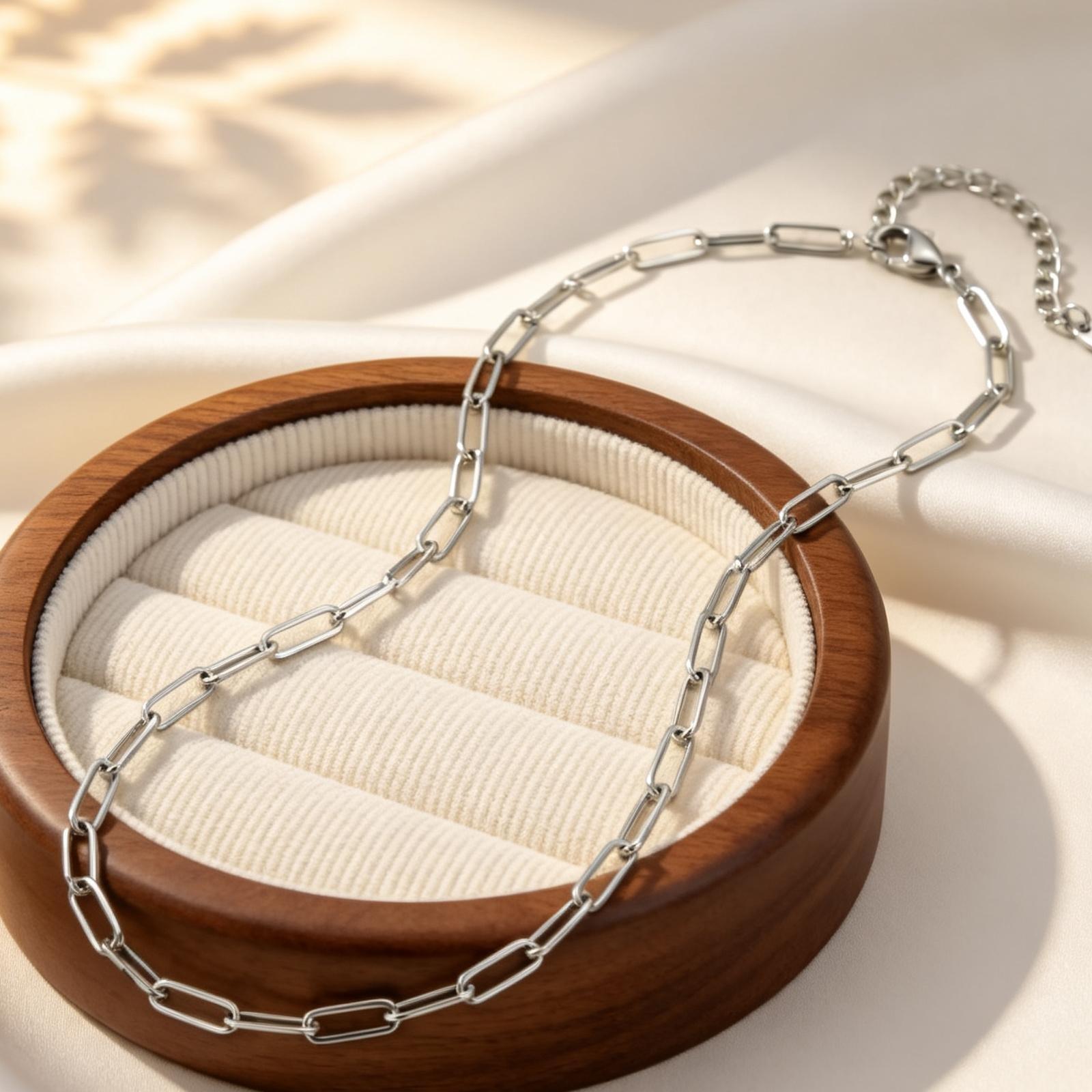 

Minimalist Small Square Chain Necklace Women s Stainless Steel Link Chain Choker Necklaces Hip Pop Clavicle Jewelry Gift