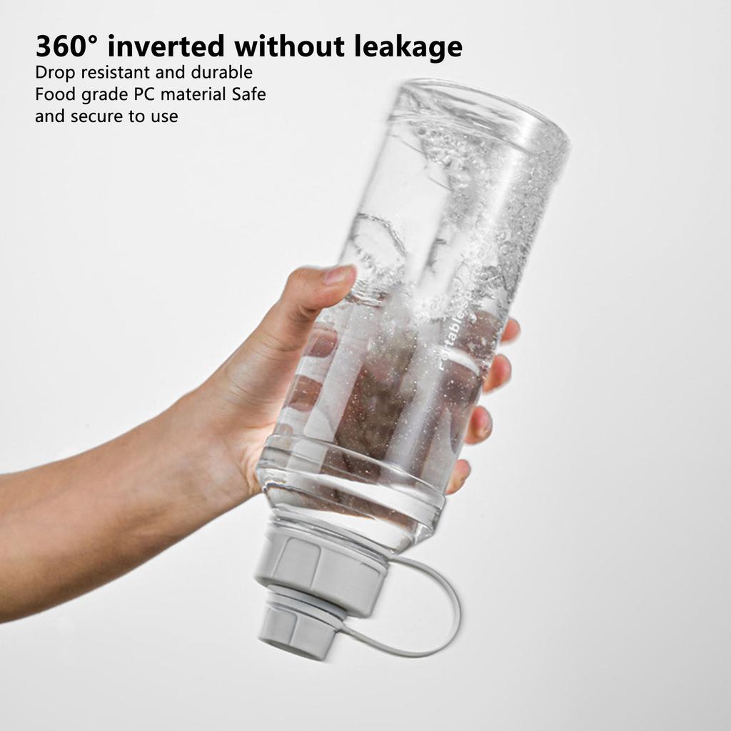 1000ml Water Bottle Large Capacity Wide Handle Integrated Lid Dual Mouth Leakage Resistant Sports Outdoor Cup