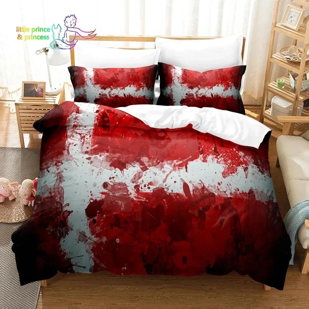Portugal Flagge Länderflagge Bettwäscheset Einzelbett Twin Full Queen King Size Bettset Erwachsener Kind Schlafzimmer Bettwäsche Geschenk