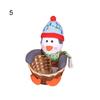 Weihnachtsmann Schneemann Süßigkeiten Aufbewahrung Bambuskorb Weihnachtsgeschenk Desktop-Ornament