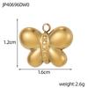 CARLIDANA Stainless Steel Waterproof sunflower Cross Heart Star Butterfly Pendants Gold Geometric Charm DIY Jewelry Accessories