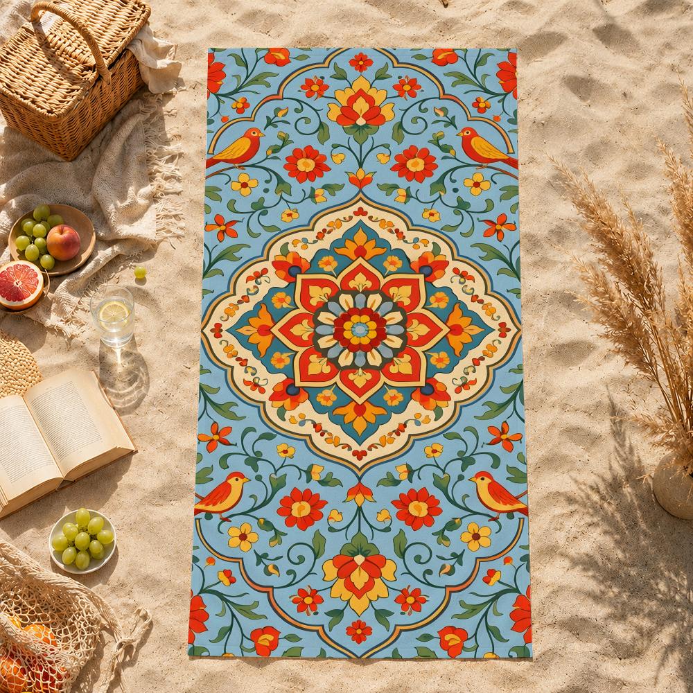 art B-Beach p-patterns Towel Towel Beach face towel Quick Dry Soft Sand Resistant for Pool  Gift for Travel Gym Shower sports