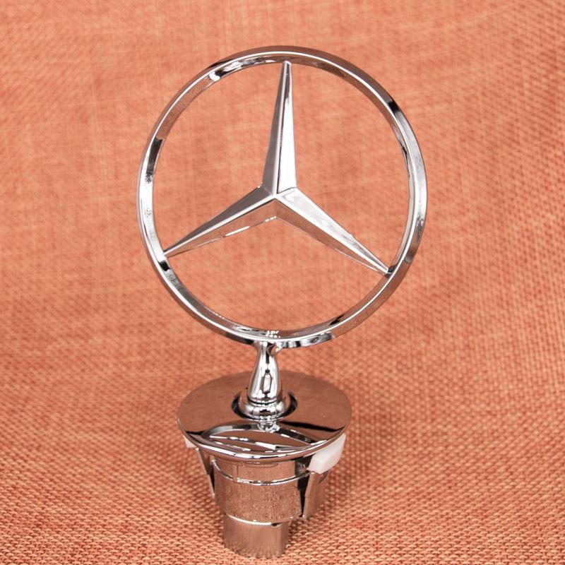 Premium Mercedes Benz Chrome Logo Hood Badge Emblem For Classic And Modern W201 W124