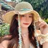 Breathable Lace Brim Sunshade Cap INS Sun Protection Cap Fashion Outdoor Beach Hat  Beach Holiday