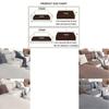 Anti-cat Scratch Thicken Elastic Sofa Slipcover Removable Solid Color Couch Covers Soft Durable Sofa Cushion Office