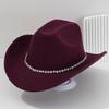 Rhinestone-Embellished Western Cowboy Hats for Men & Women, Bridal & Honeymoon Sun Hats