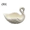 Desktop Miscellaneous Storage 3D Printed Swan Jewelry Tray, Creative Shape Ring Dish, Entryway Table Pure White Texture Decoration Trays, Decorative