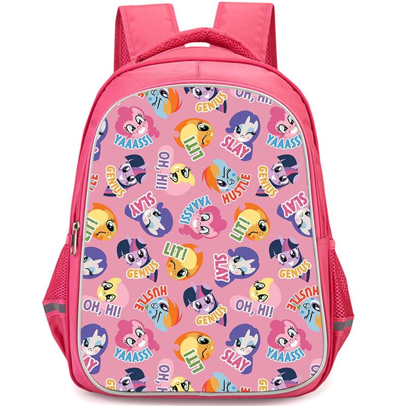 Little My Fashionable Pony Backpack For Young Girls Sweet And Fresh Style