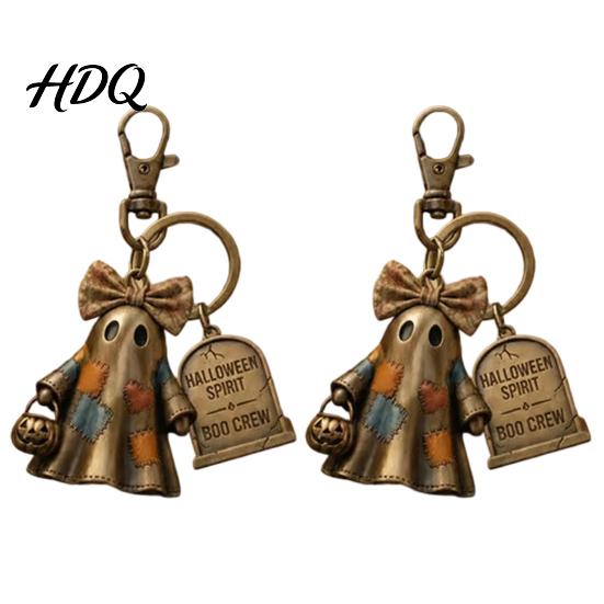 Durable Halloween Pendant 1/2Pcs Spirit Boo Crew Ghost Keychain Spooky Accessory
