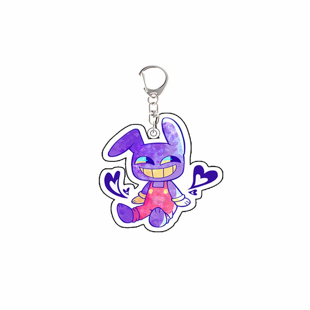 

For TADC Anime Peripheral Pomni Caine Jax Ragatha Acrylic Keychain Custom Cartoons Backpack Pendant Exquisite Gift