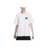 Nike Logo Round Neck Casual Short Sleeve T-Shirt Unisex T-Shirts White FZ7621-100