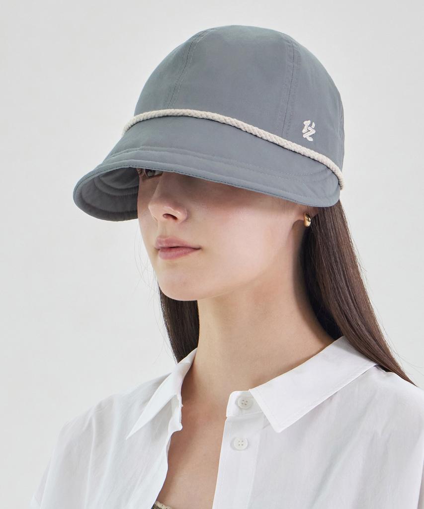 Bajal Flow Vz Natural Rope Bonnet Hat Dark Grey