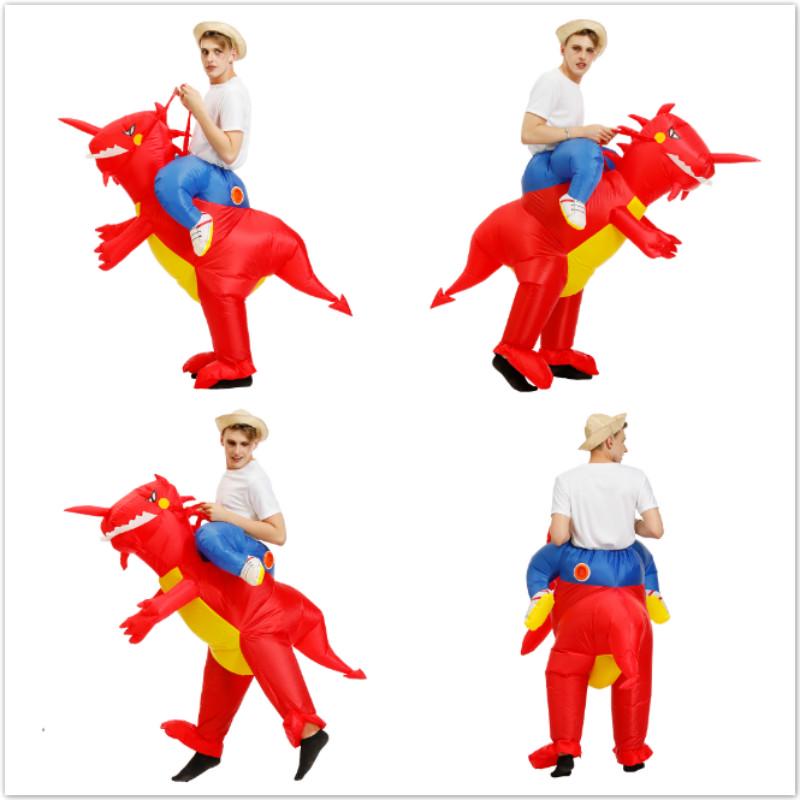 Adult Inflatable Children Dinosaur Halloween Costume Fancy Dress Outfit Cosplay