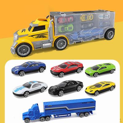 Die-cast Truck Toys, Toy for Kids, Vehicle In Carrier Truck, Play Vehicles Set