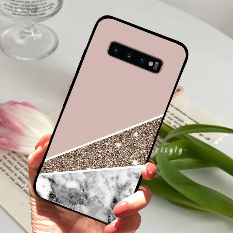 Case For Samsung S10 S10+ S10E Silicone Etui Fashion Painted Soft TPU Coque For Samsung Galaxy S10 S 10 Plus S10E Phone Cover