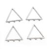 10pcs/lot 316 Stainless Steel Charms Geometry Metal Stamping Blanks DIY Porous Connector Pendant Necklace Earring Accessories