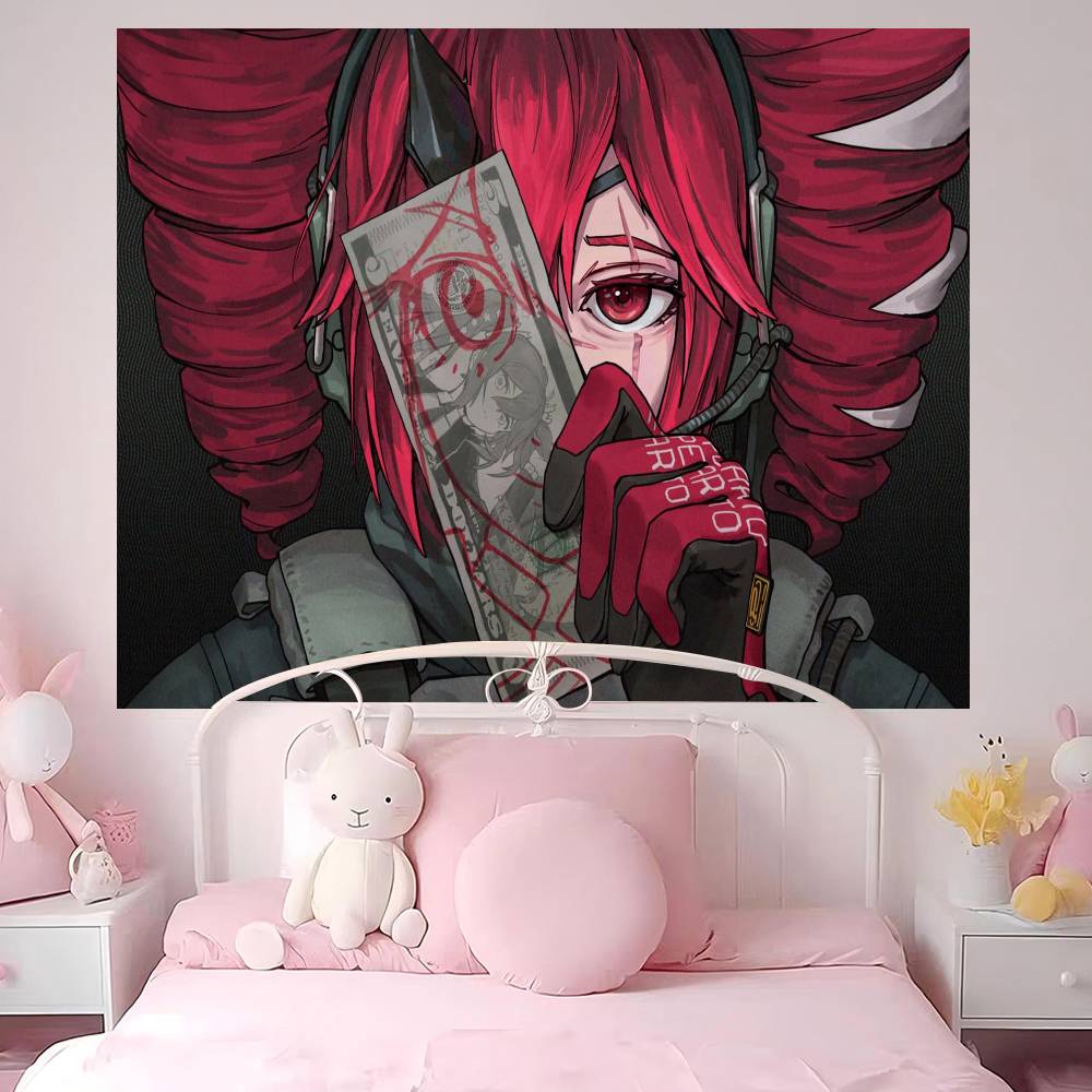 Popular Singer Kasanes Teto Chart Tapestry Art Science Fiction Room Home Decor Cheap Hippie Wall Hanging