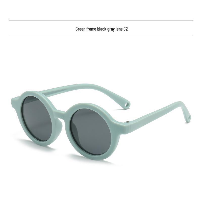 

Детские поляризационные солнцезащитные очки 2025 года с большой оправой, модные, силиконовые, с защитой от УФ-лучей