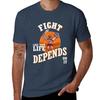 Gladiator Fight Like Your Life Depends On It Tshirt Casual Soft Cotton Short Sleeve Tee