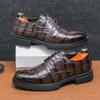 New Brown Derby Shoes for Men  Lace-up Round Toe Business Men's Formal Shoes  Size 38-44 Mens Shoes