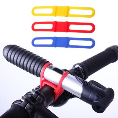 3 Stück Fahrradlicht Gummiband Feine Verarbeitung Flexibilität Hochbelastbar Multifunktionales Fahrrad Silikonband