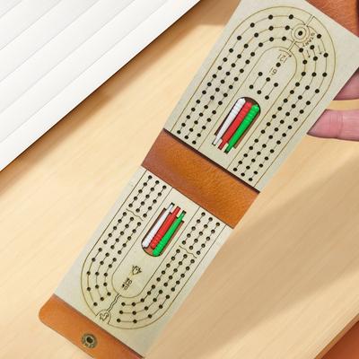 Tradiční dřevěná desková hra Cribbage Set Zábavná stolní hra pro 2-4 hráče Klasická stolní hra pro rodinné herní večery Cestování