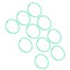10 Pcs Agility Speed Rings Balance Coordination Sensory Training Jumping Hoop Hollow Green 13.78in