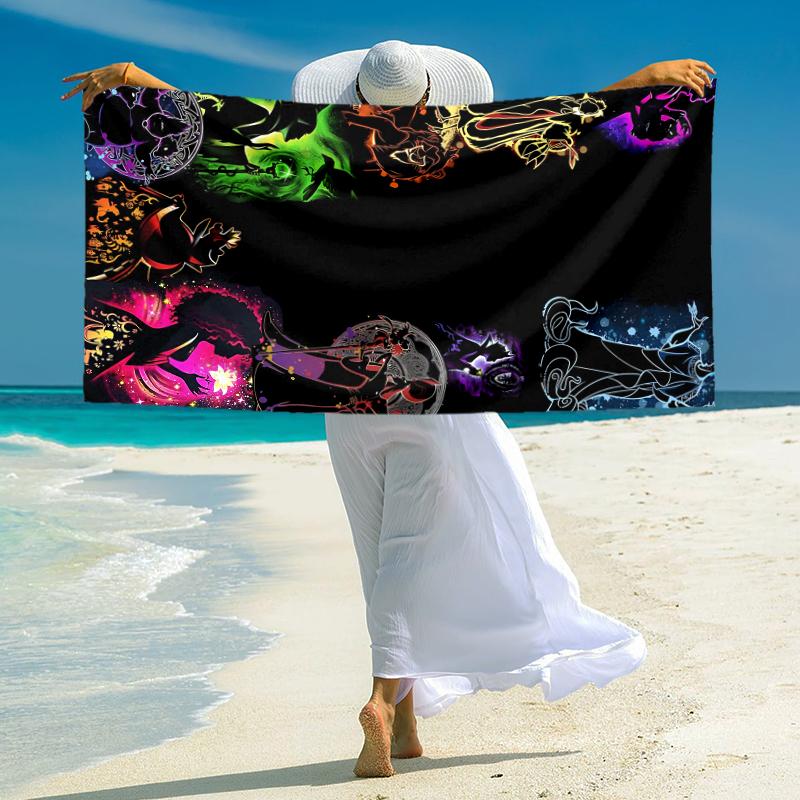 Purple Tentacle Monster Towel Large Quick-Drying Microfiber soft S-Square Pants-s Beach Towel for Travel Fitness Bathing Camping. 0730s160