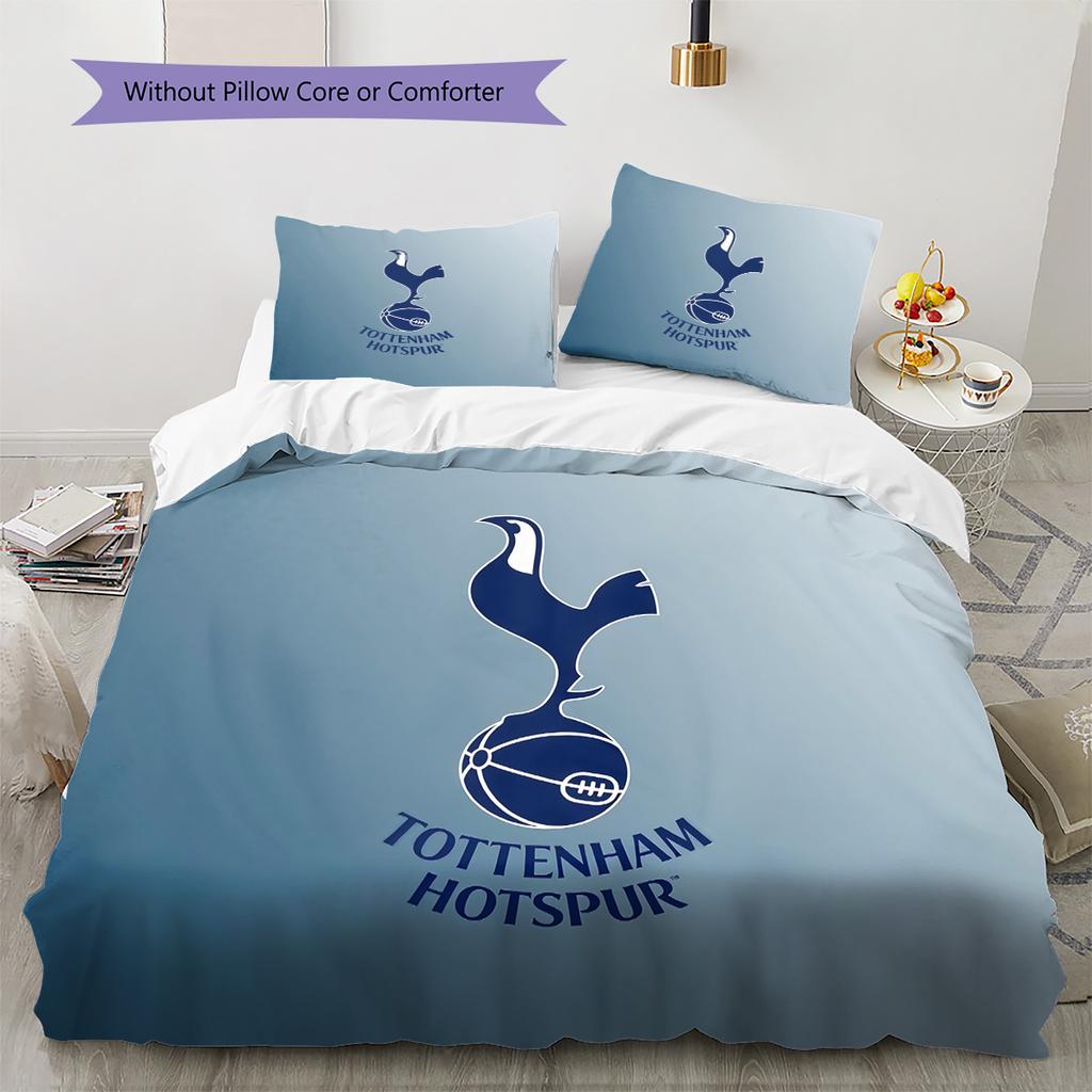 Tottenham Hotspur Pattern Bedding Quilt Set  Home Decoration  Gift (1 * Duvet Cover + 2 * Pillowcase  Without Core)