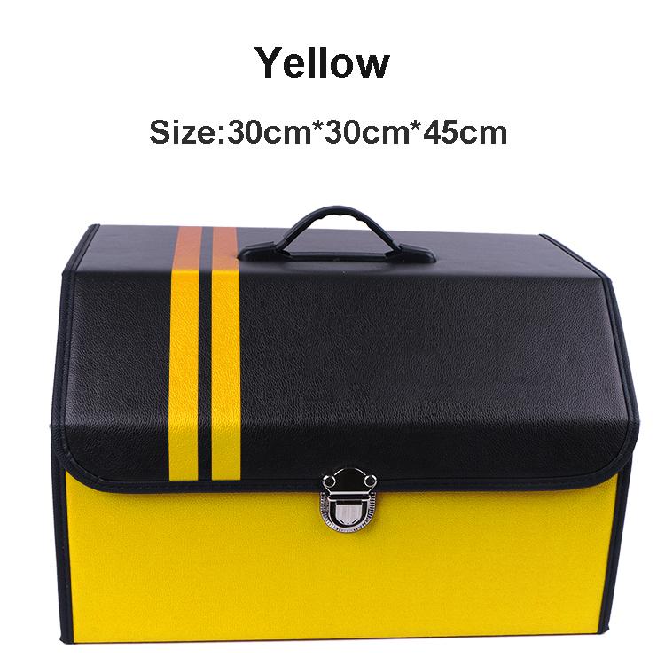O SHI CAR Organizer Pu Leather Storage Bag Pp Board Collapsible Organizer In the Auto Customized Logo Waterproof Storage