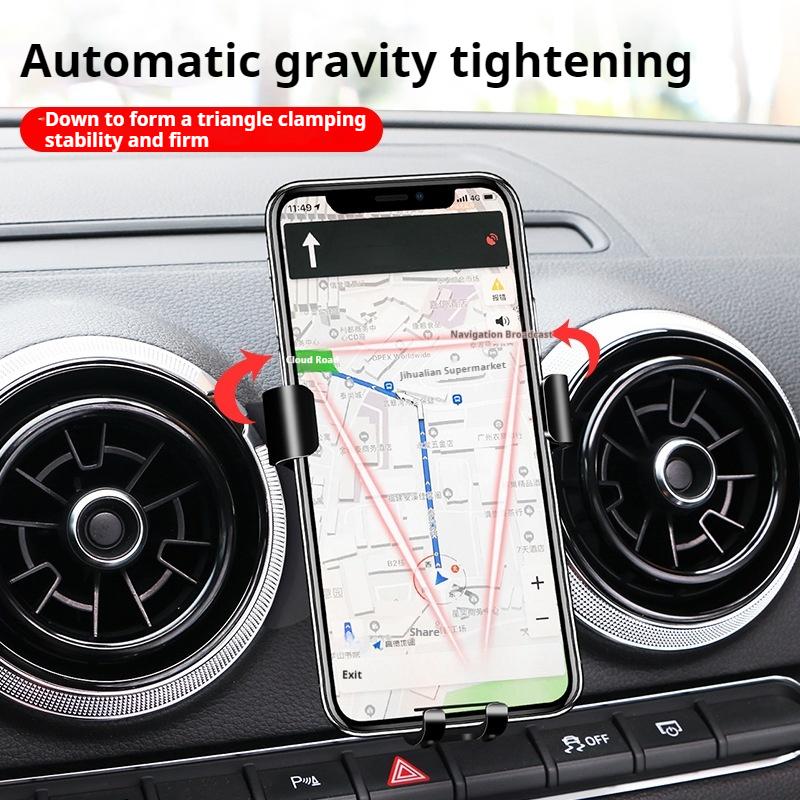 Auto-Handyhalterung Für Volkswagen VW Golf 7 MK7 2014-2022 Schwerkraft-Handy-Lüftungsschlitz-Halterung Navigationshalterung Basis Autozubehör