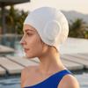 Ear Protection Silicone Swim Cap Ear Pockets Swim Hat Protect Long Hair Swimming Cap  Boys