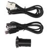 Male USB AUX Audio Jack Cable Replacement for Peugeot 206 207 307 308 407 408 508 607