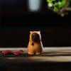 Capibala Capybara Cute Animal Small Model Statue,Solid Wood Carving Home Room Office Car Decoration Accessories