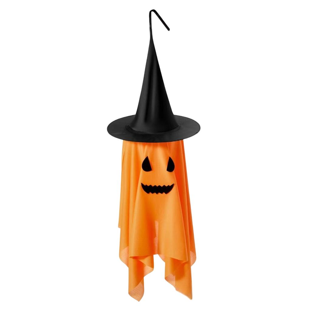 Haloween Decorations Ghost Hanging Ornament with Witch Hat for Indoor Outdoor Haloween Decorations Party Scene Haloween Decorations Display