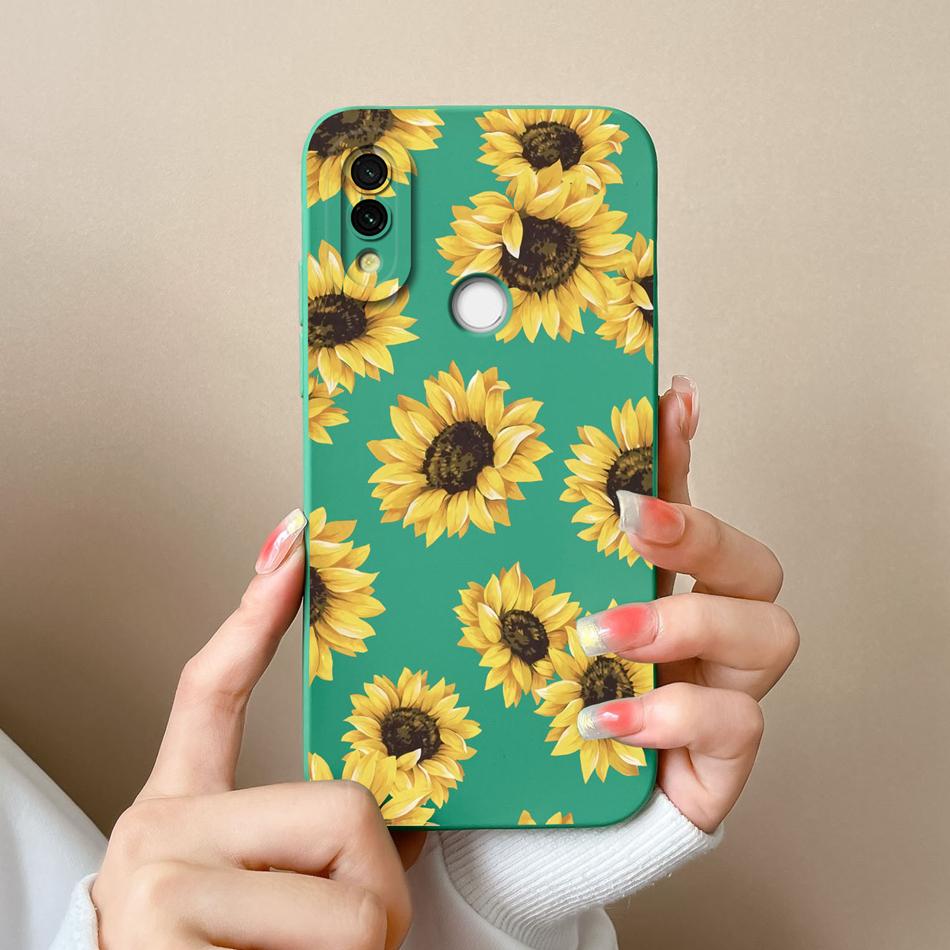 Case For Xiaomi Redmi 7 Cute Candy Painted Cover For Redmi7 Soft Liquid Silicone Upgrade Lens Protection Anti Drop Phone Shell