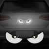 2pcs Car Reflective Safety Warning Tape Cat Eyes Pattern Night Driving Safety Decals for Auto Truck Motorcycle Reflector Sticker