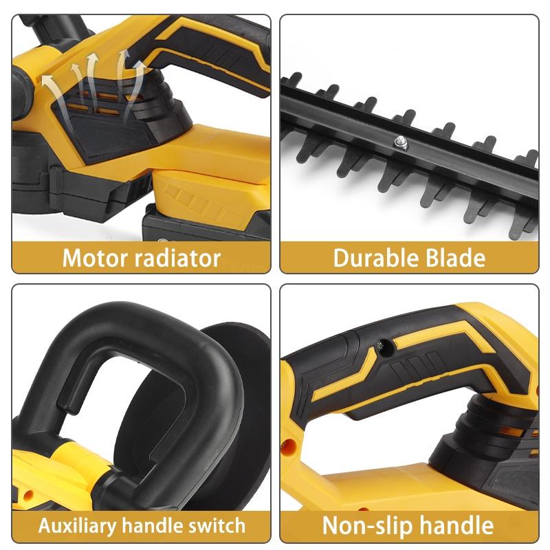 1400W 388VF Cordless Hedge Trimmer Electric Household Trimmer Pruning Saw Garden Bush Trimmer Landscape Power Tools