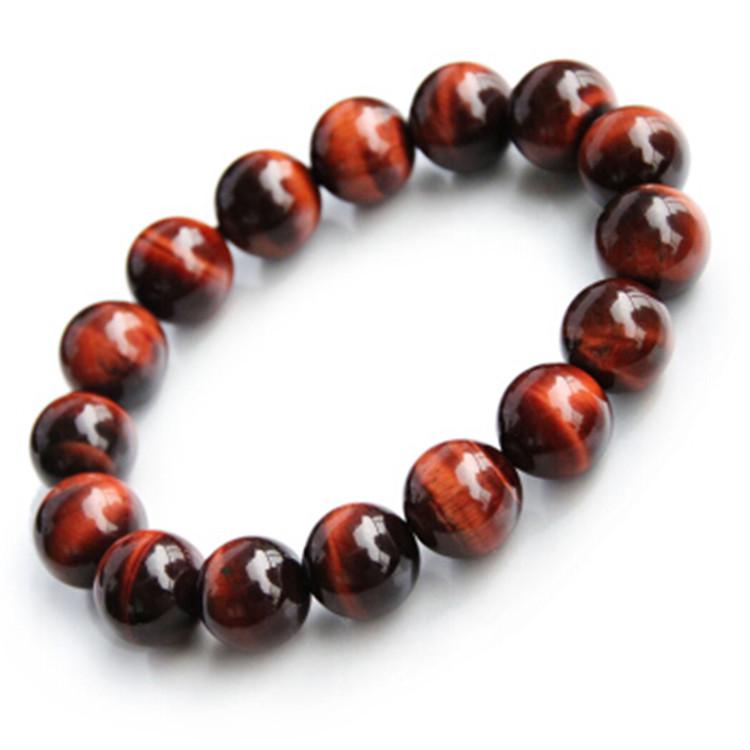 

Трехцветный браслет из тигрового глаза: Красные, Золотые и Желтые Бусины 10MM