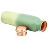 Pure Copper Water Bottle 950 ML - Jointless, Leakproof, Double Printed Design  Best Gifts for Family and Friends | Light & Dark Green