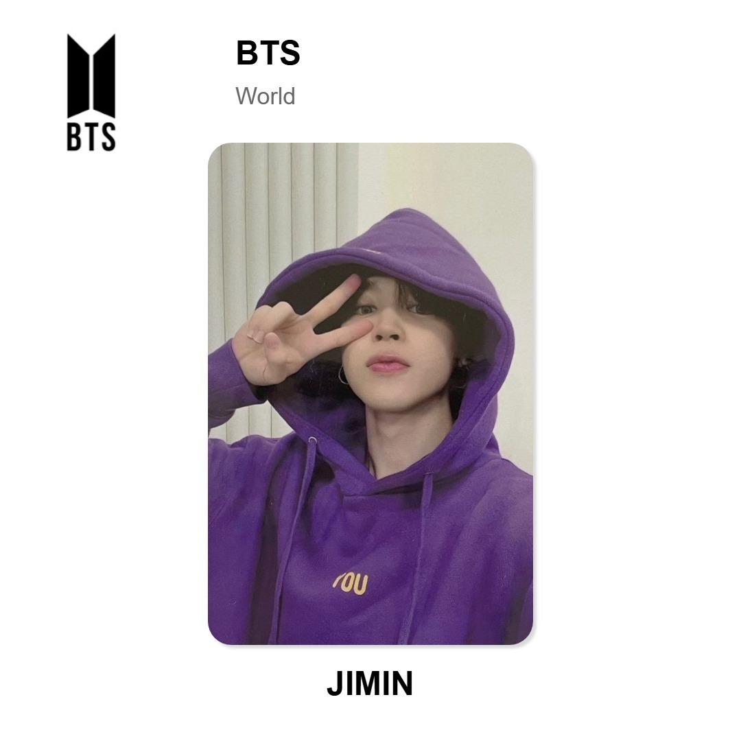 BTS Jimin With You Hoody Official Photocard Jimin