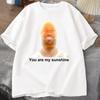 Printed T-shirt Summer Short Sleeve Tees Clothes Sunshine Meme Graphic T Shirts for Women Summer