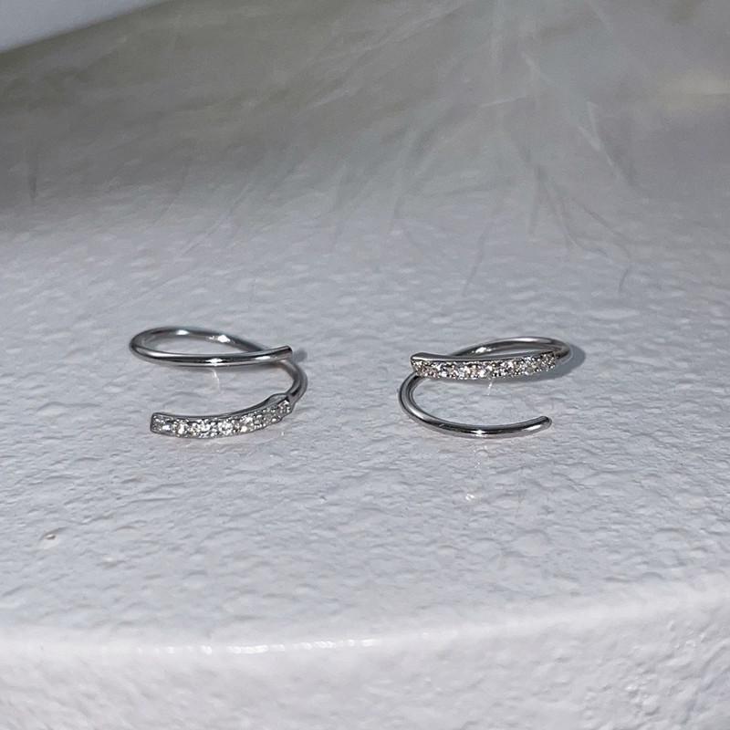 Beixi S925 Sterling Silver French Niche Design Elegant Earrings for Women