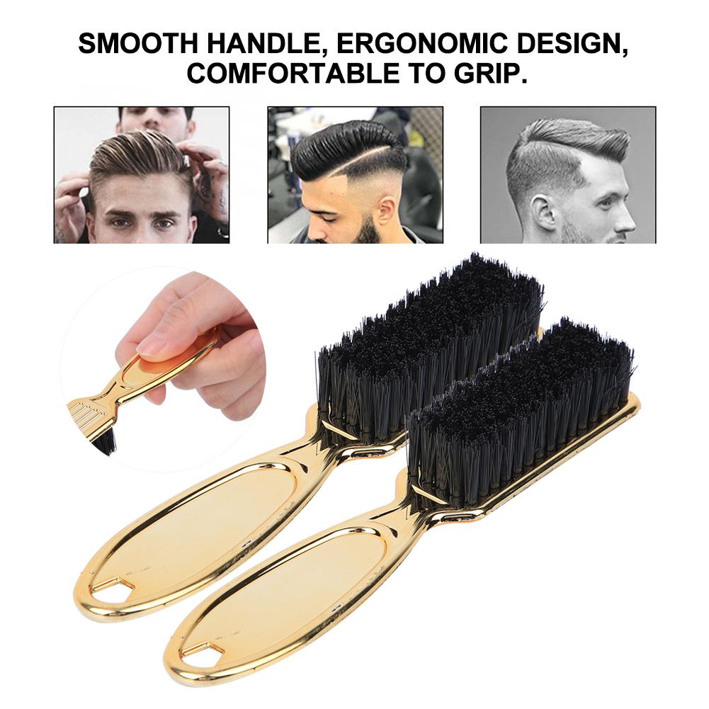 2pcs Retro Oil Head Brush Hair Cleaning Sweep Professional Salon Barber Hairdressing  Tools