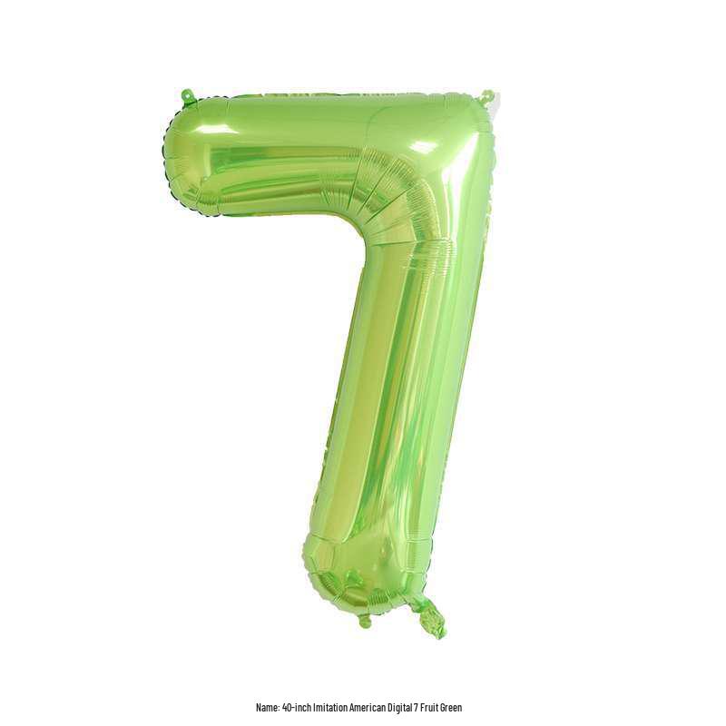 40" Green Digital Aluminum Foil Balloon for Birthdays & Weddings
